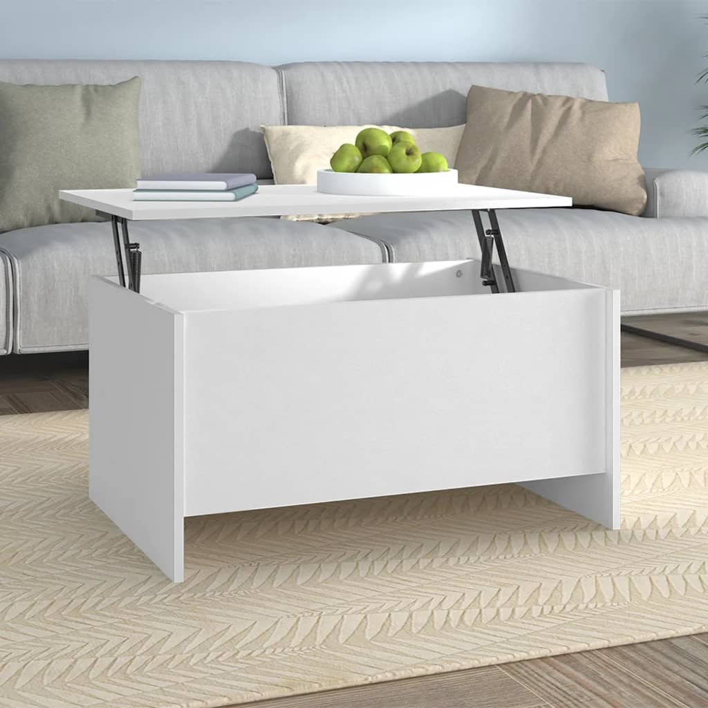 sofabord 80x55,5x41,5 cm konstrueret træ hvid