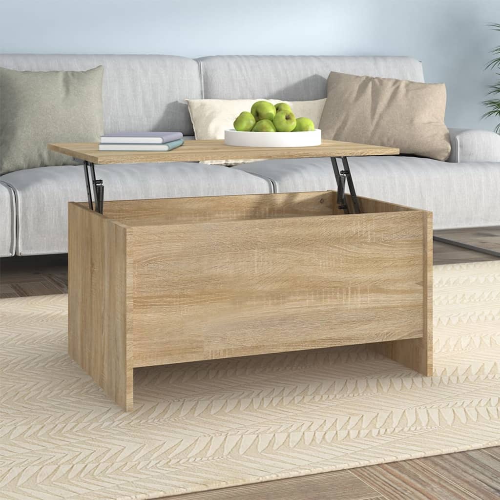 sofabord 80x55,5x41,5 cm konstrueret træ sonoma-eg