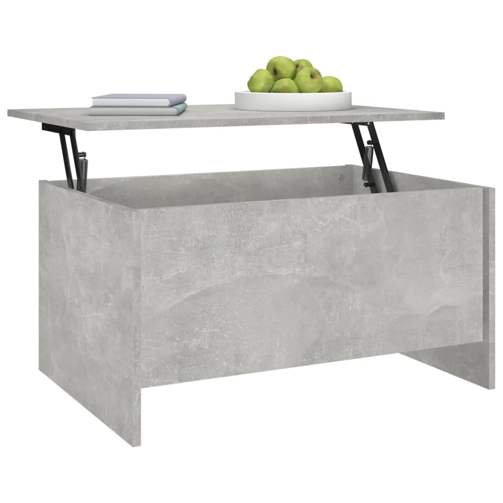 sofabord 80x55,5x41,5 cm konstrueret træ betongrå