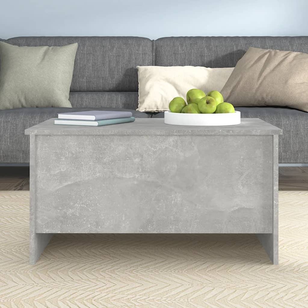 sofabord 80x55,5x41,5 cm konstrueret træ betongrå