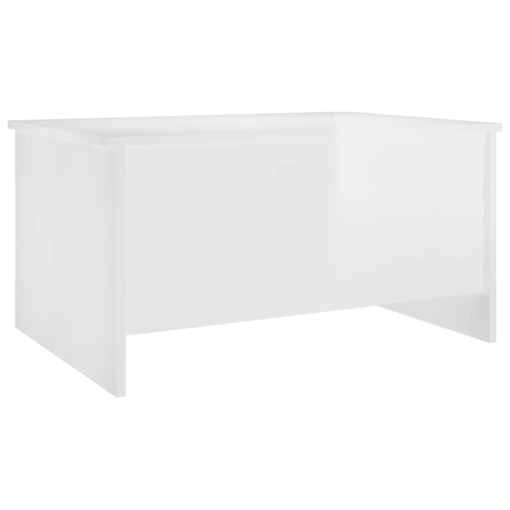 sofabord 80x55,5x41,5 cm konstrueret træ hvid højglans