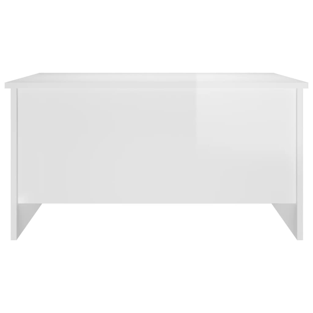 sofabord 80x55,5x41,5 cm konstrueret træ hvid højglans