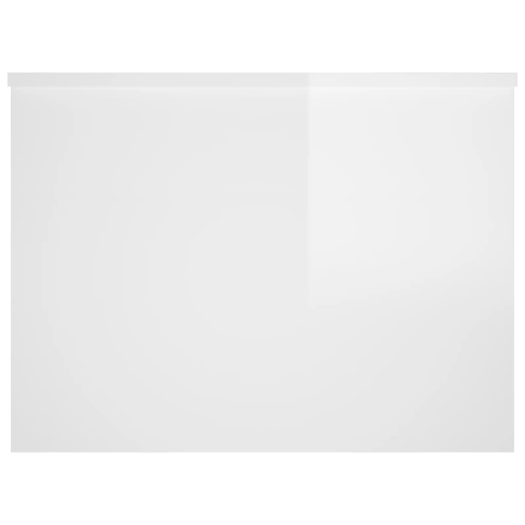 sofabord 80x55,5x41,5 cm konstrueret træ hvid højglans