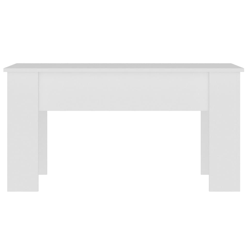 sofabord 101x49x52 cm konstrueret træ hvid