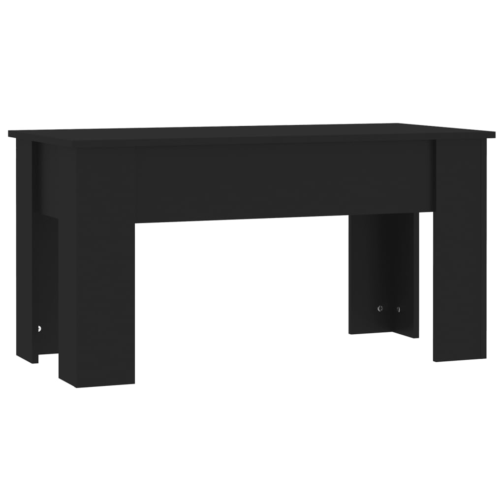 sofabord 101x49x52 cm konstrueret træ sort
