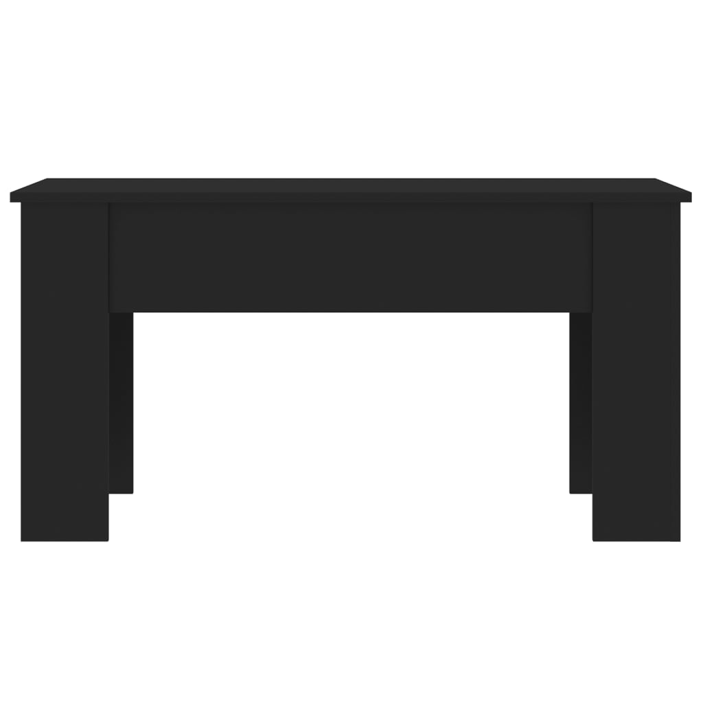sofabord 101x49x52 cm konstrueret træ sort