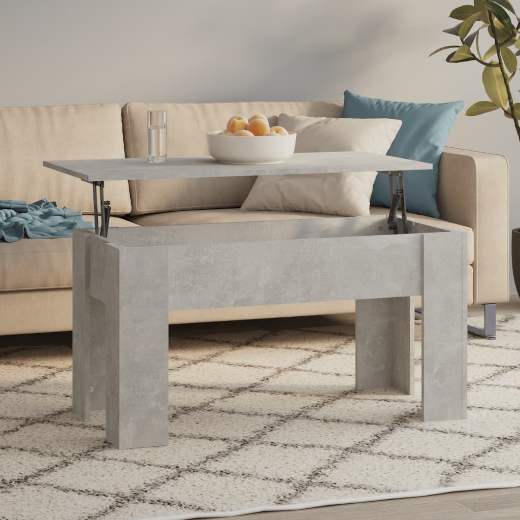 sofabord 101x49x52 cm konstrueret træ betongrå
