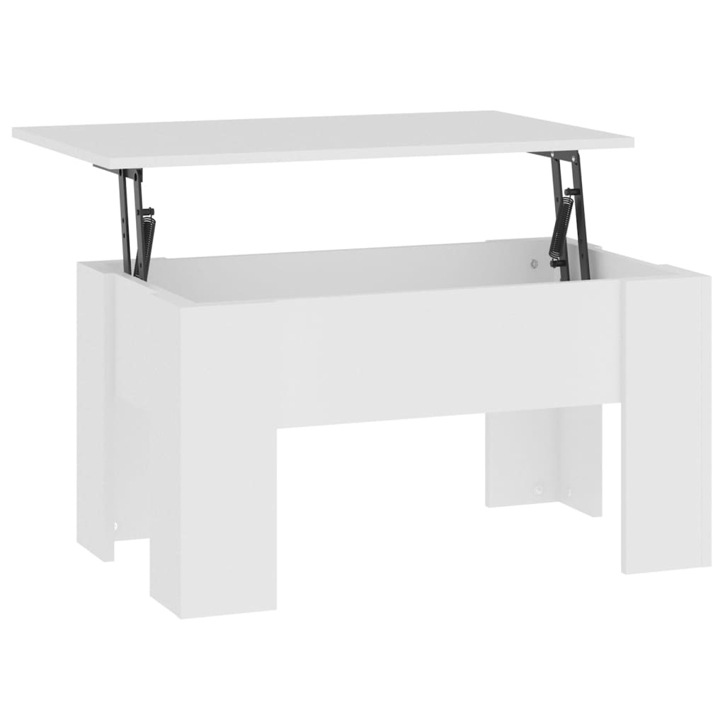 sofabord 79x49x41 cm konstrueret træ hvid