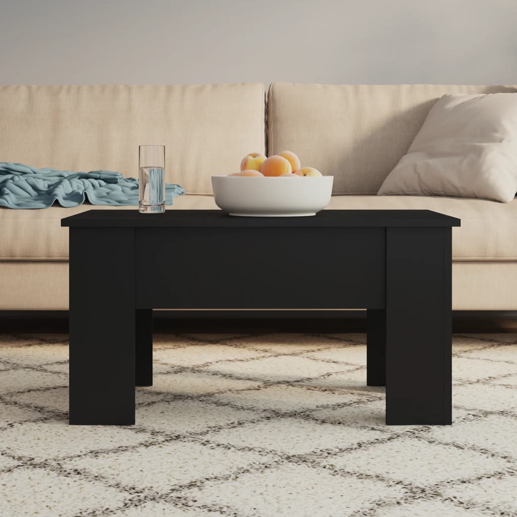 sofabord 79x49x41 cm konstrueret træ sort