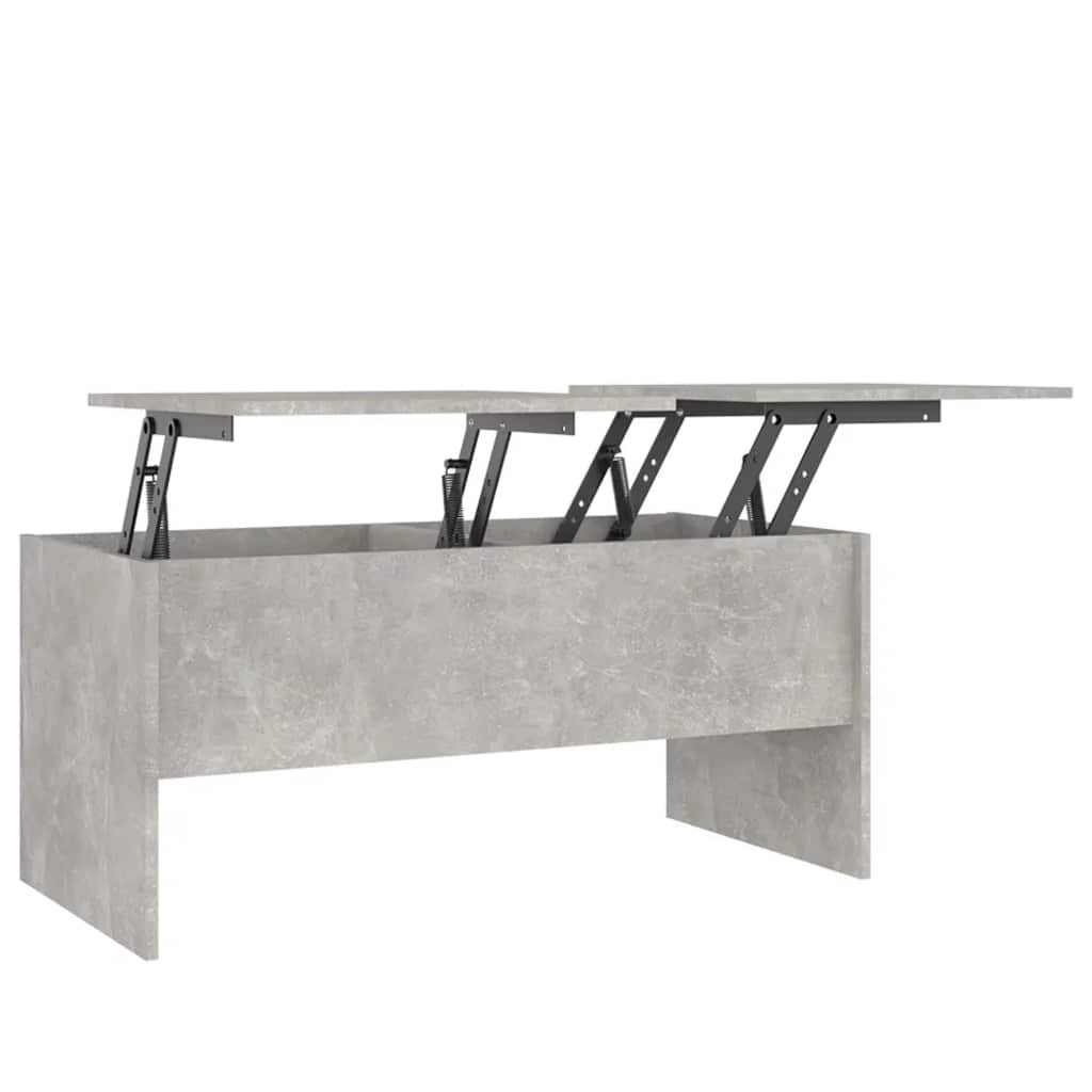 sofabord 102x50,5x46,5 cm konstrueret træ betongrå