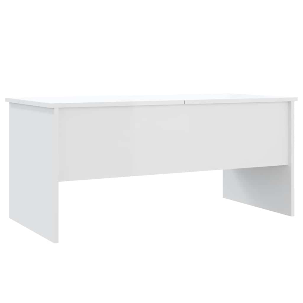sofabord 102x50,5x46,5 cm konstrueret træ hvid højglans
