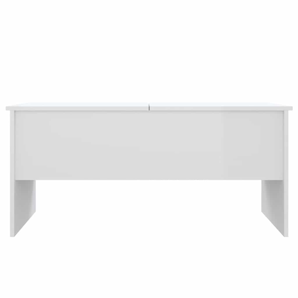 sofabord 102x50,5x46,5 cm konstrueret træ hvid højglans