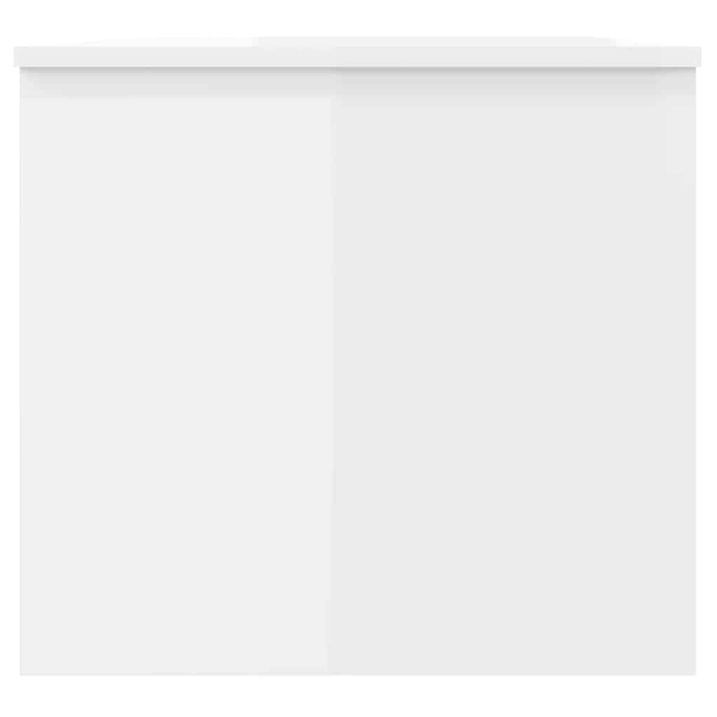 sofabord 102x50,5x46,5 cm konstrueret træ hvid højglans