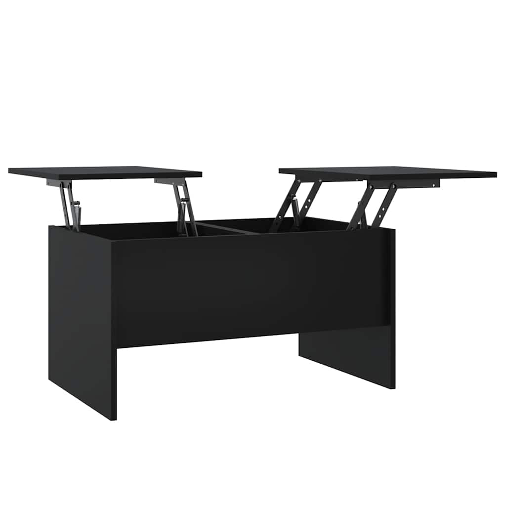 sofabord 80x50x42,5 cm konstrueret træ sort