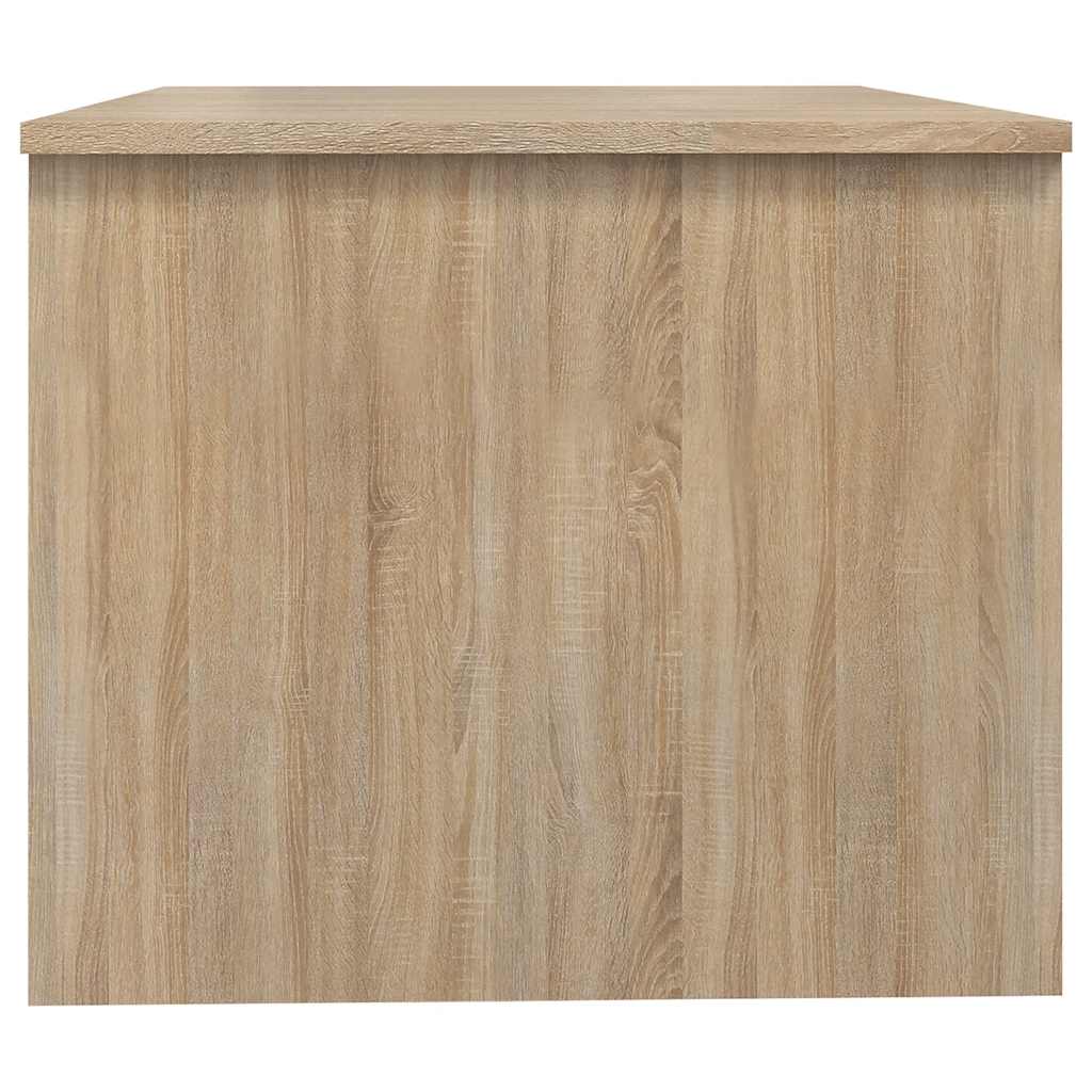 sofabord 80x50x42,5 cm konstrueret træ sonoma-eg