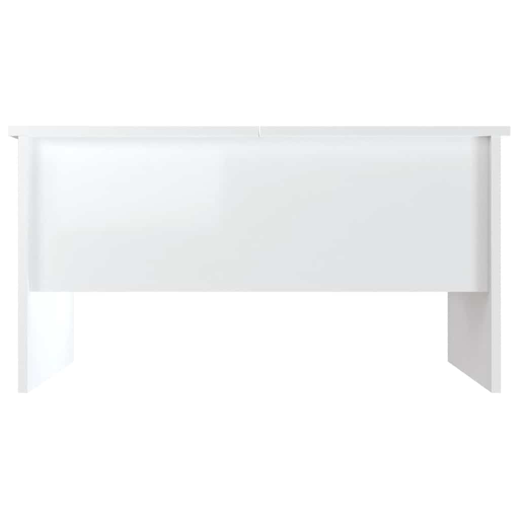 sofabord 80x50x42,5 cm konstrueret træ hvid højglans