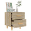 sengebord 40x35x47,5 cm sonoma-eg
