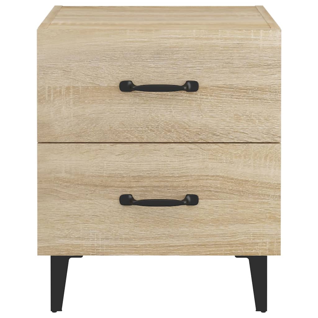 sengeborde 40x35x47,5 cm 2 stk. sonoma-eg