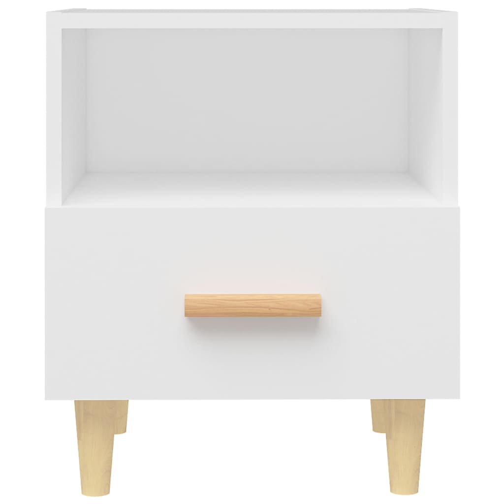 sengebord 40x35x47 cm hvid