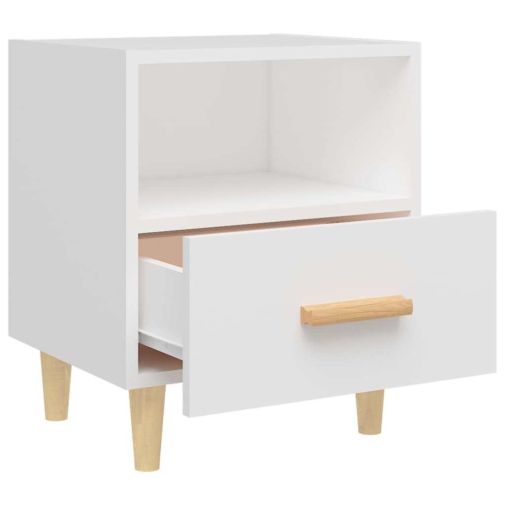 sengebord 40x35x47 cm hvid