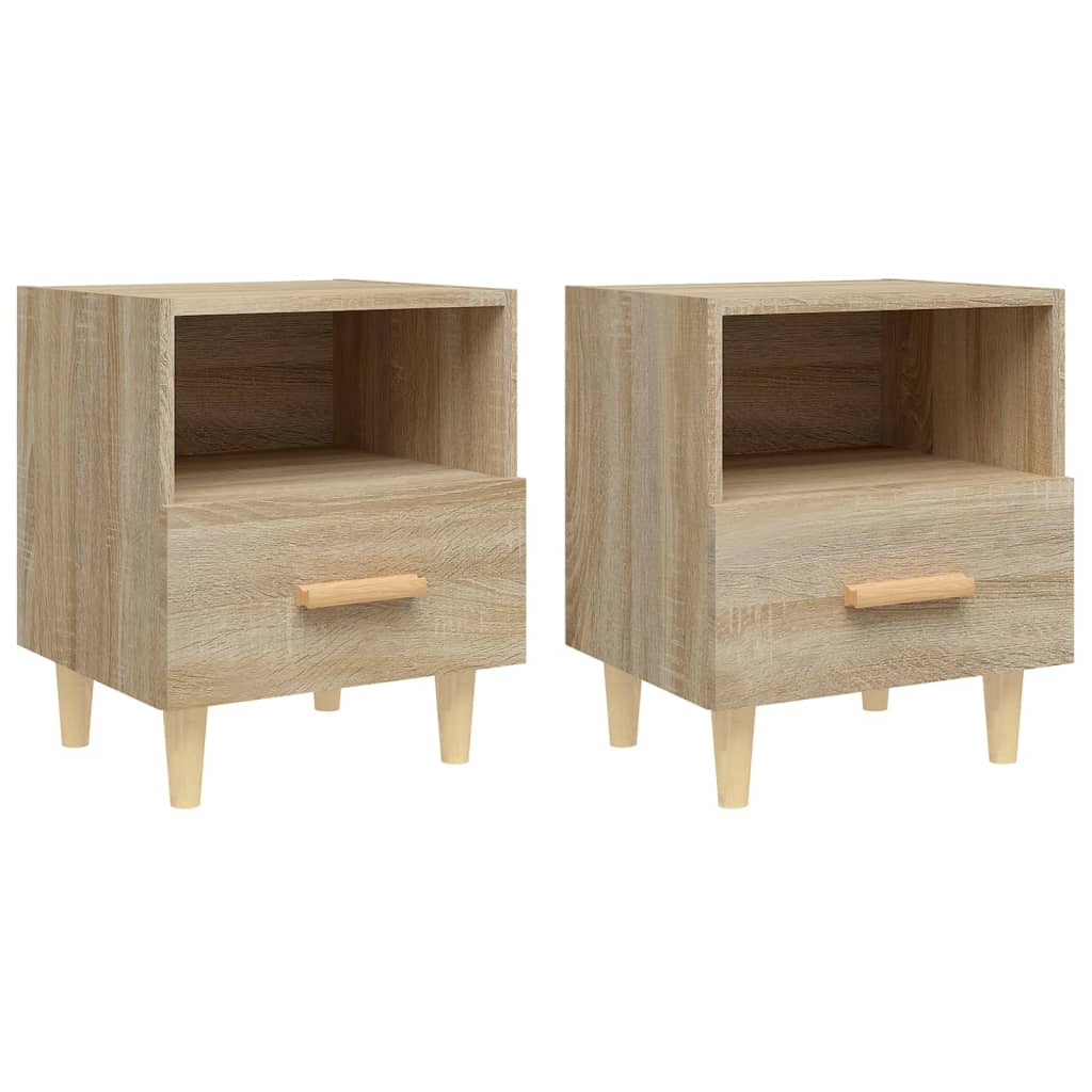 sengeborde 40x35x47 cm 2 stk. sonoma-eg