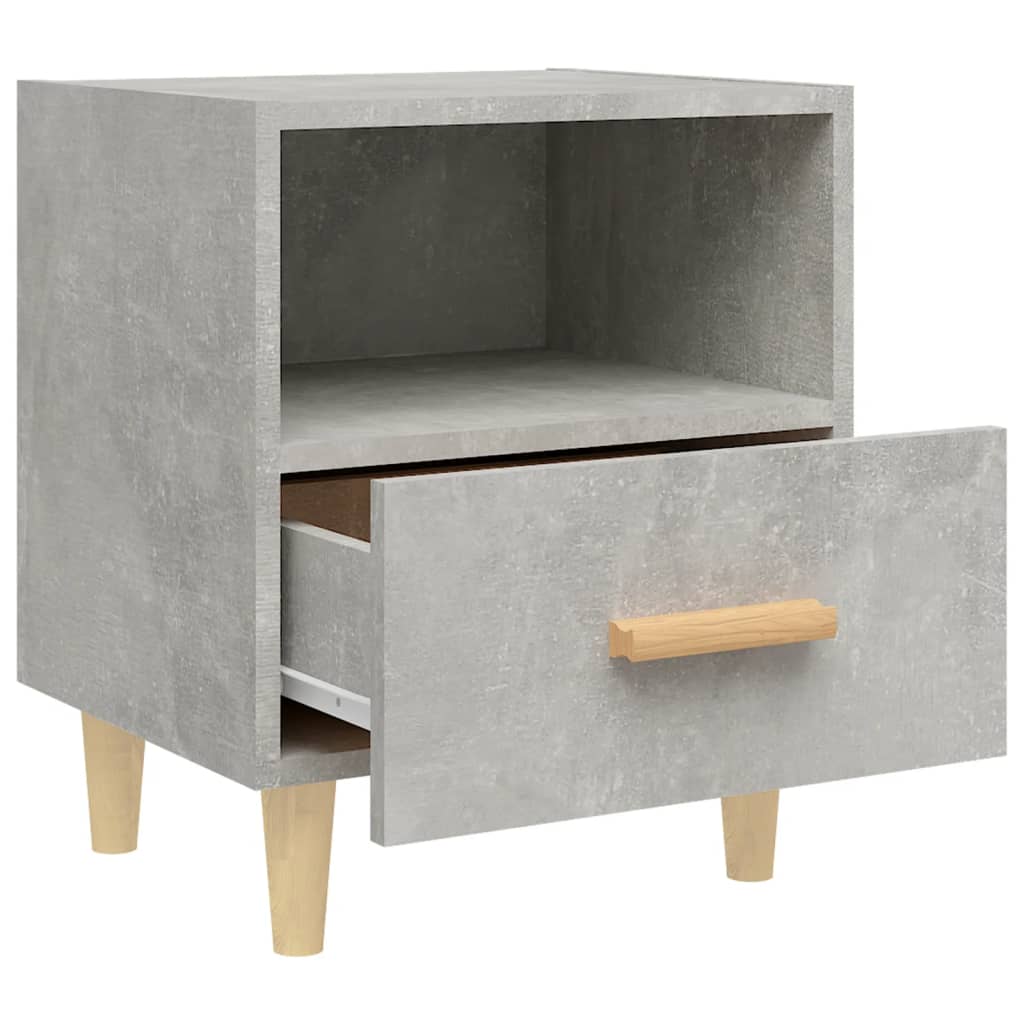 sengebord 40x35x47 cm betongrå