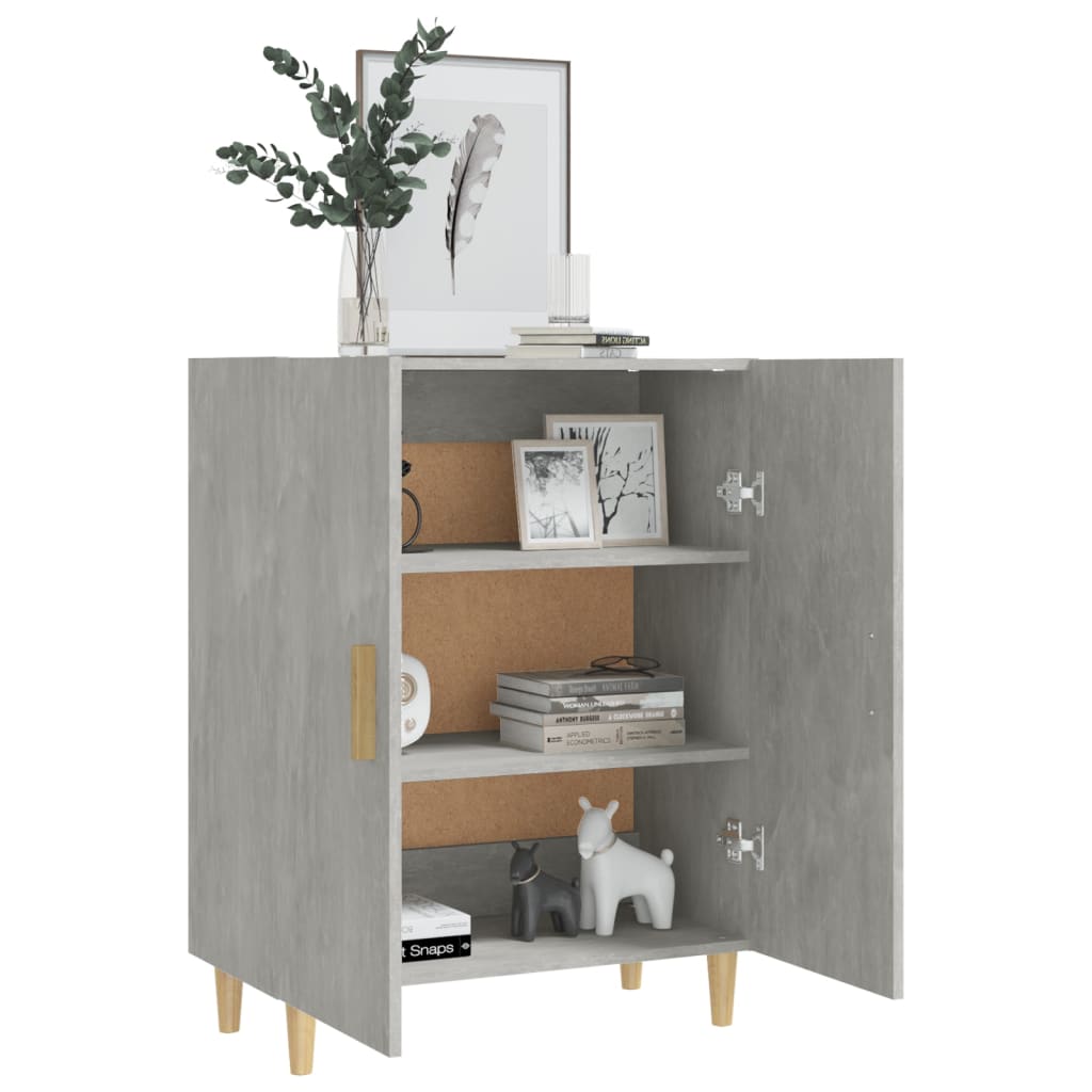 skænk 70x34x90 cm konstrueret træ betongrå