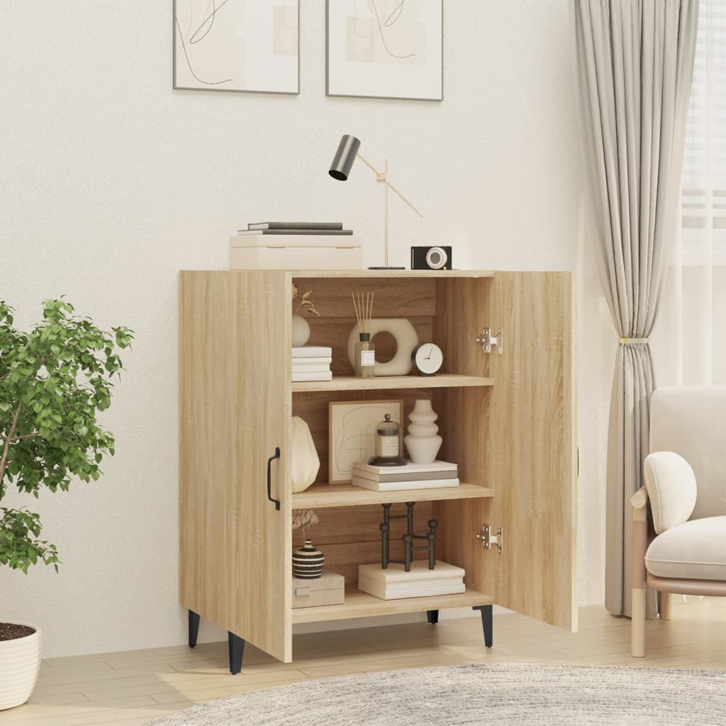 skænk 70x34x90 cm konstrueret træ sonoma-eg