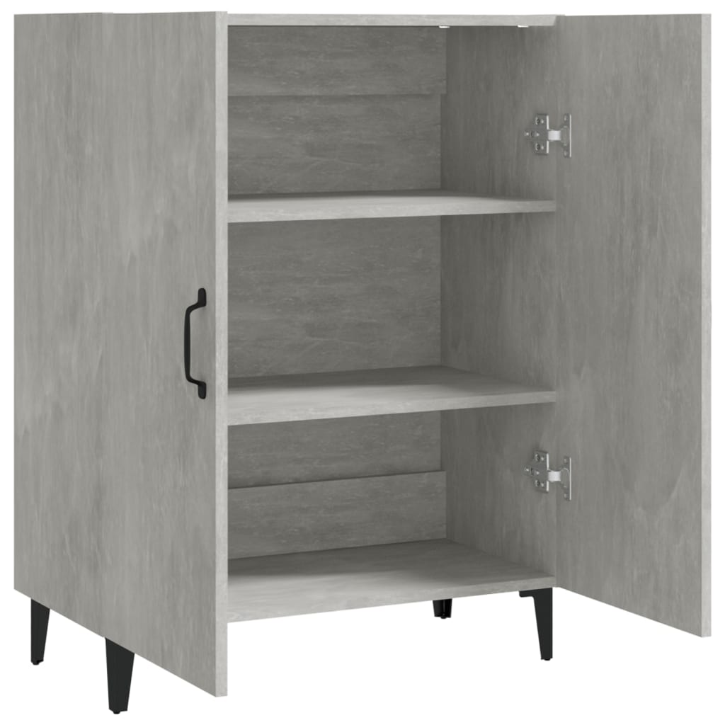 skænk 70x34x90 cm konstrueret træ betongrå