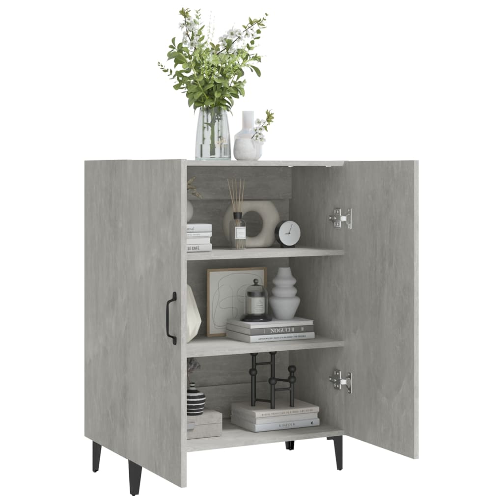 skænk 70x34x90 cm konstrueret træ betongrå
