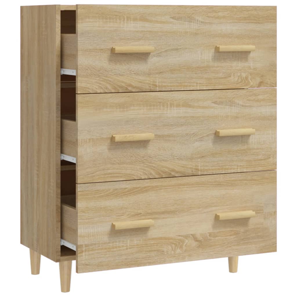 skænk 70x34x90 cm konstrueret træ sonoma-eg