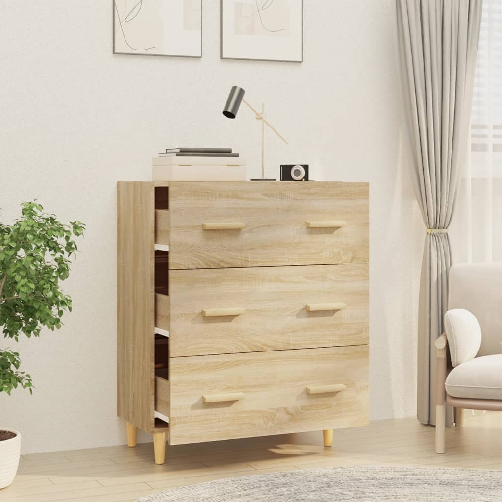 skænk 70x34x90 cm konstrueret træ sonoma-eg