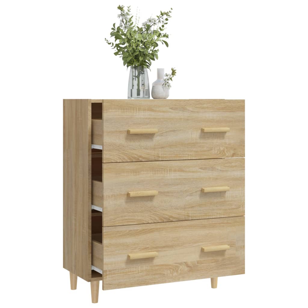 skænk 70x34x90 cm konstrueret træ sonoma-eg
