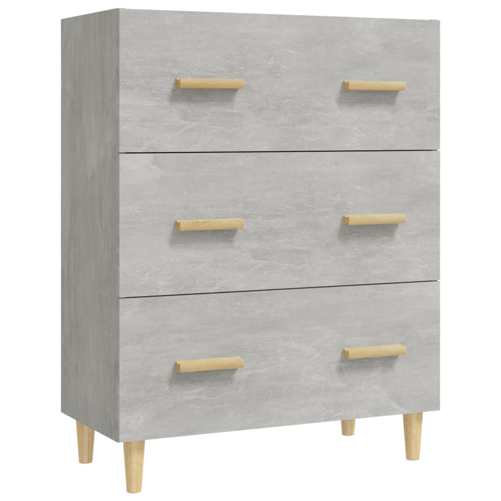 skænk 70x34x90 cm konstrueret træ betongrå