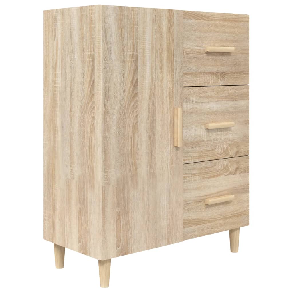 skænk 69,5x34x90 cm konstrueret træ sonoma-eg
