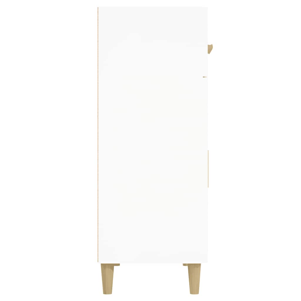 skænk 69,5x34x89 cm konstrueret træ hvid
