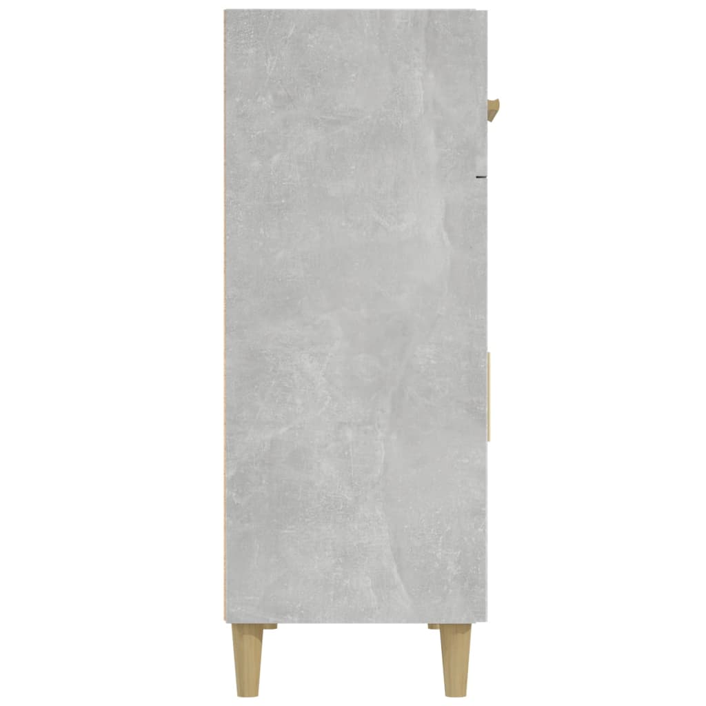 skænk 69,5x34x89 cm konstrueret træ betongrå