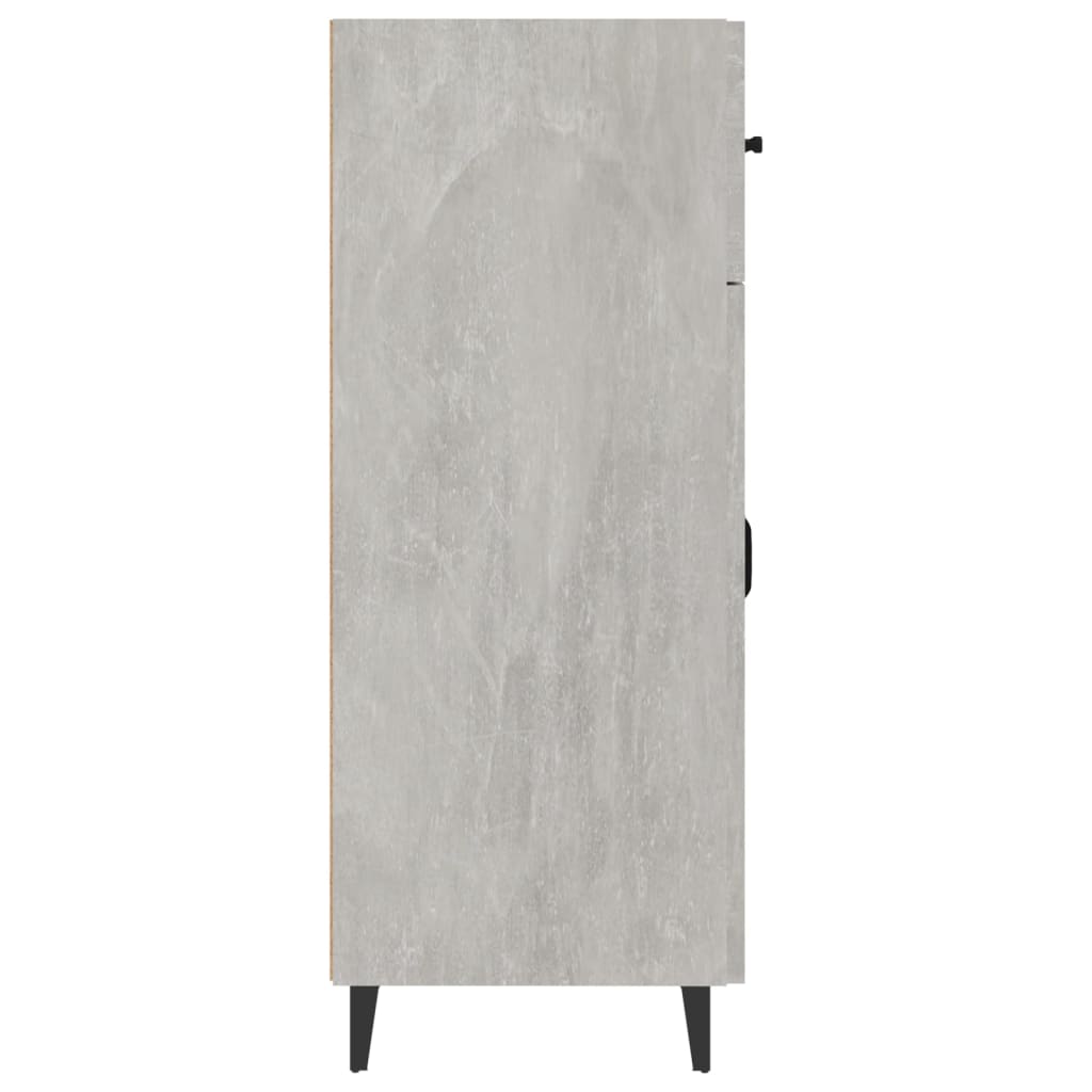 skænk 69,5x34x90 cm konstrueret træ betongrå