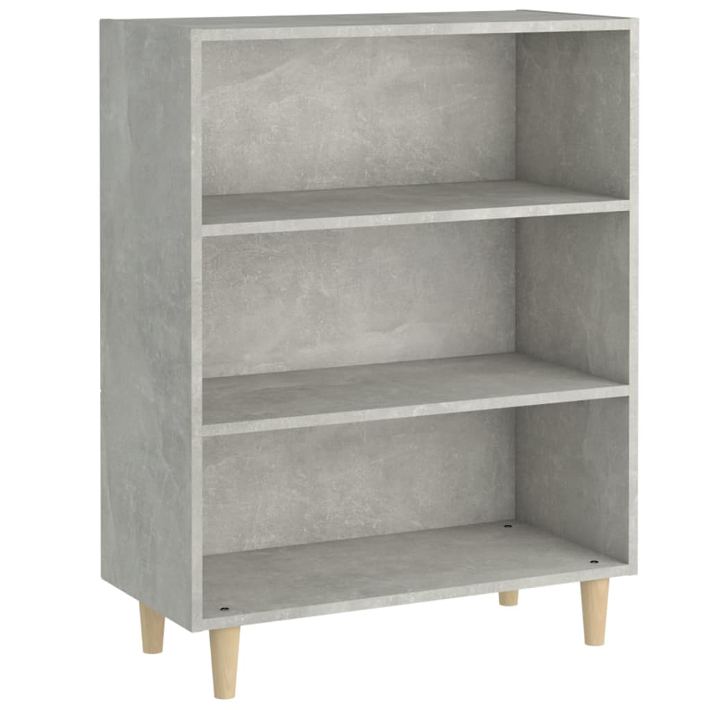 skænk 69,5x32,5x90 cm konstrueret træ betongrå