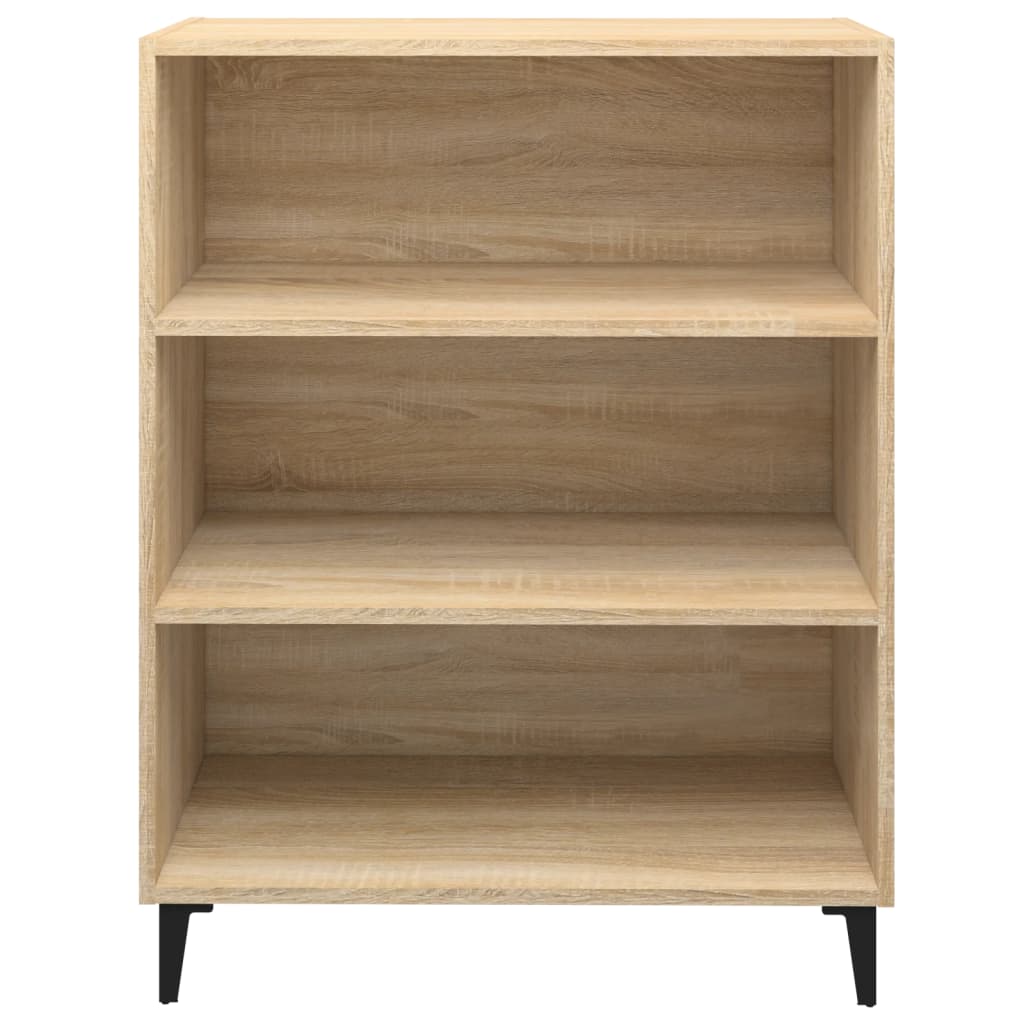 skænk 69,5x32,5x90 cm konstrueret træ sonoma-eg