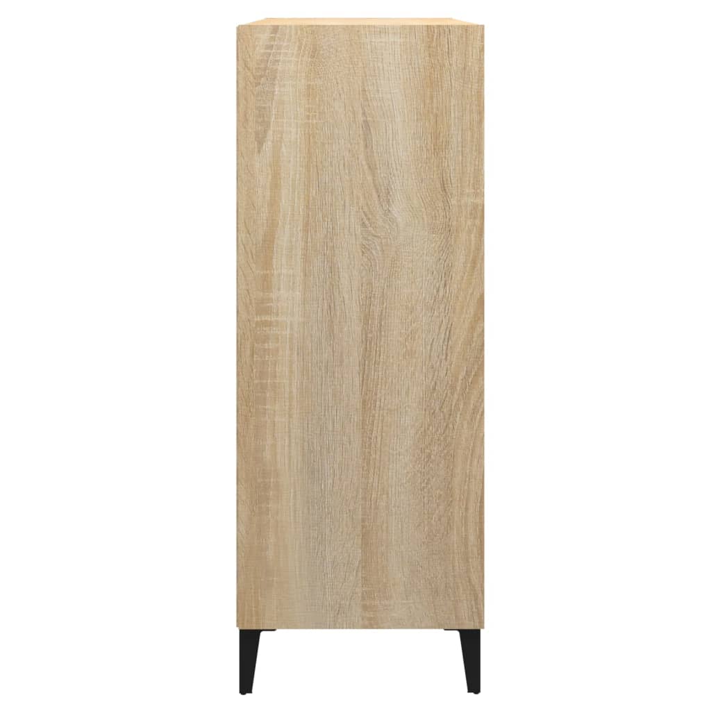 skænk 69,5x32,5x90 cm konstrueret træ sonoma-eg
