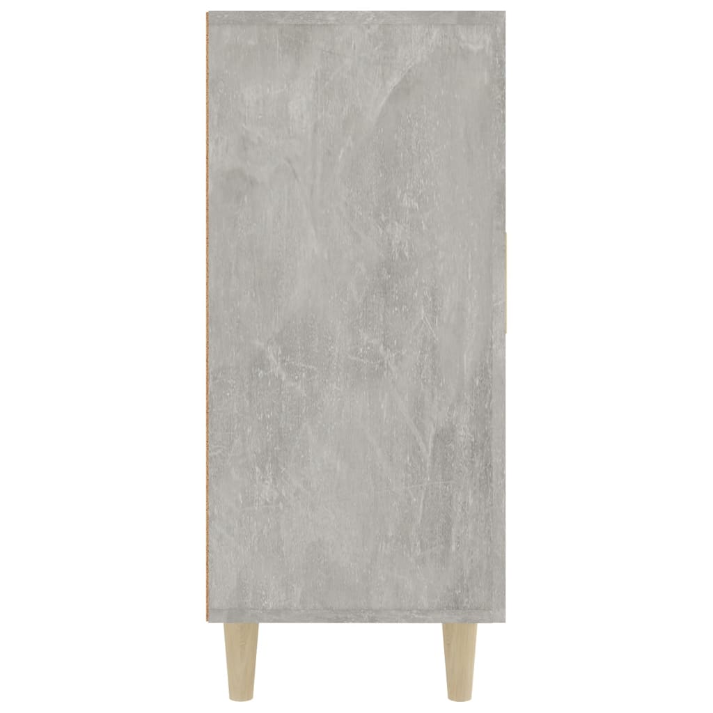 skab 90x34x80 cm konstrueret træ betongrå