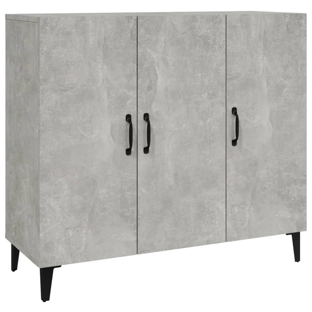 skab 90x34x80 cm konstrueret træ betongrå