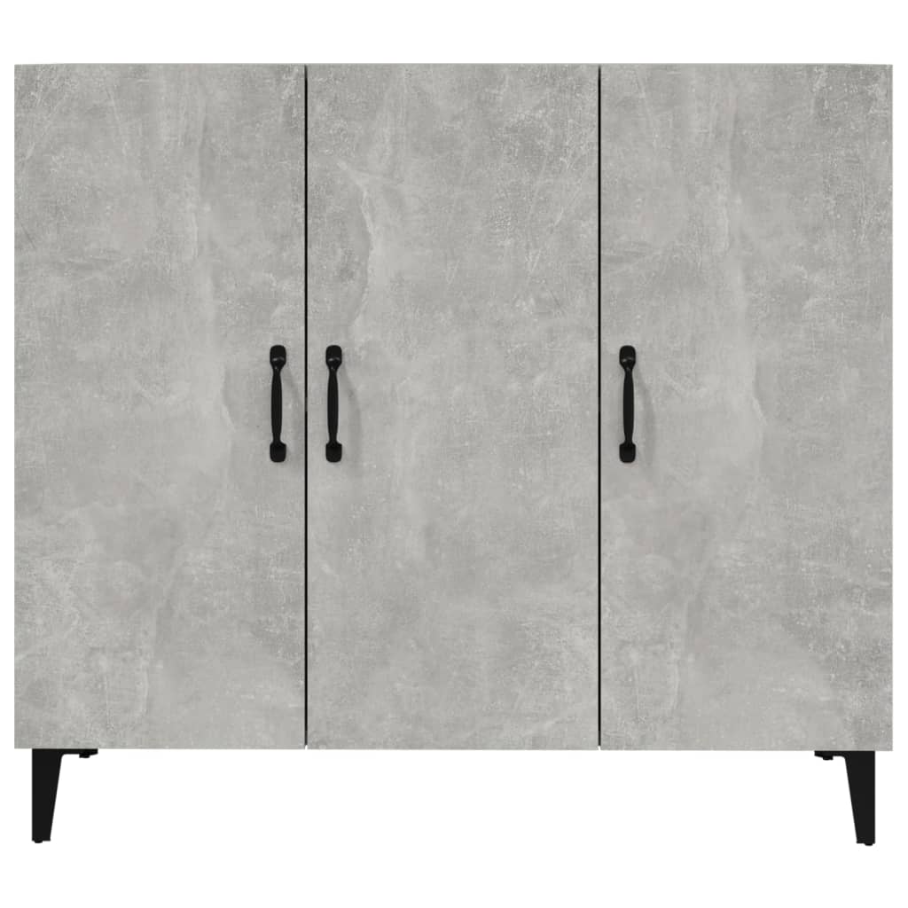 skab 90x34x80 cm konstrueret træ betongrå