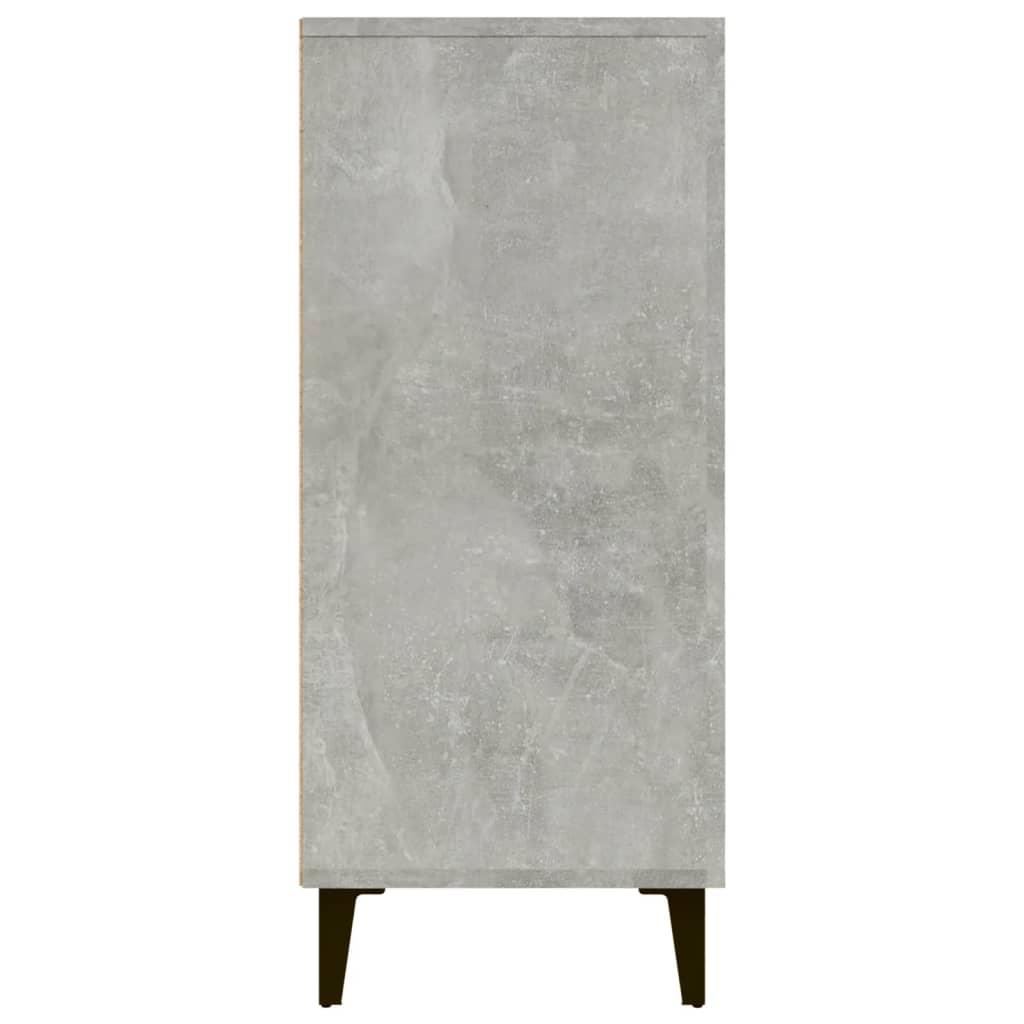 skab 90x34x80 cm konstrueret træ betongrå