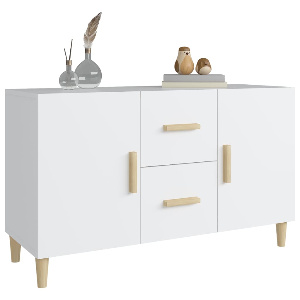 skænk 100x36x60 cm konstrueret træ hvid