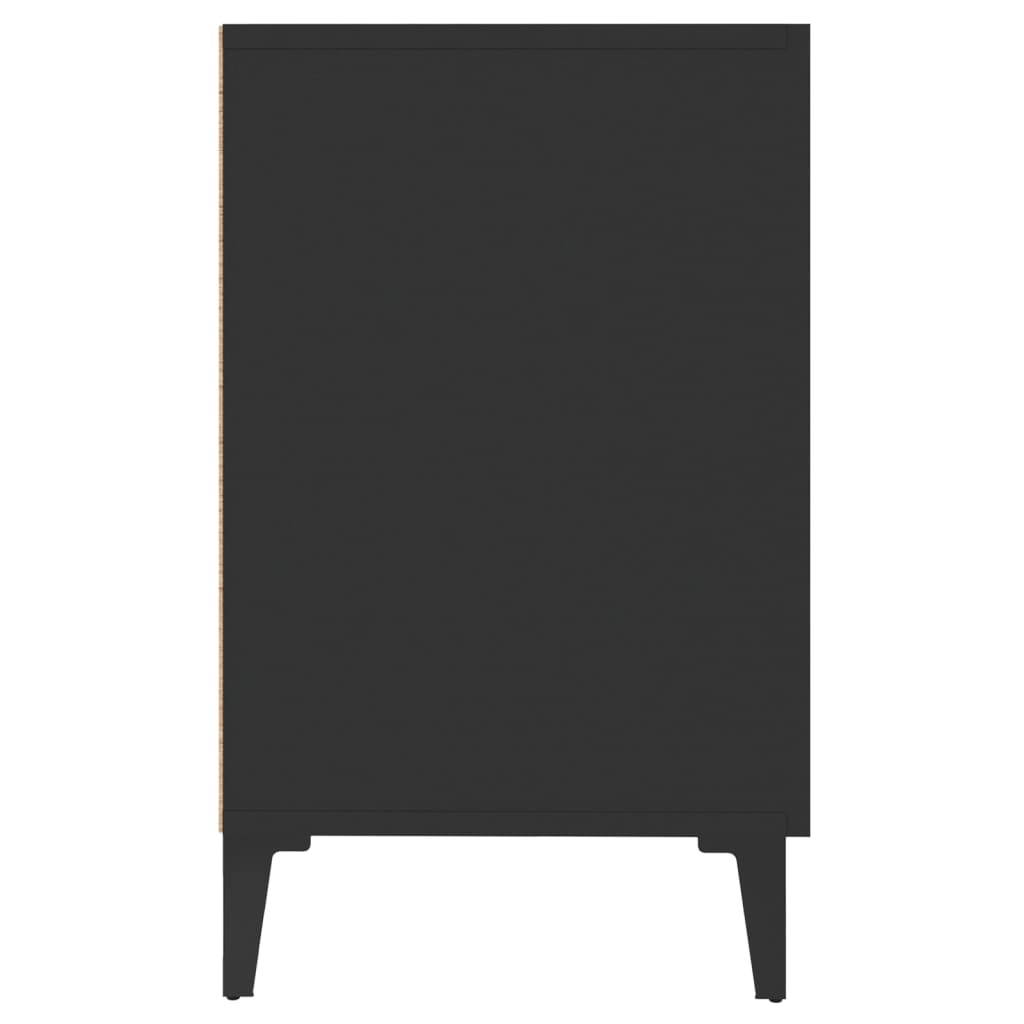skænk 100x36x60 cm konstrueret træ sort