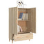 skab 70x31x115 cm konstrueret træ sonoma-eg