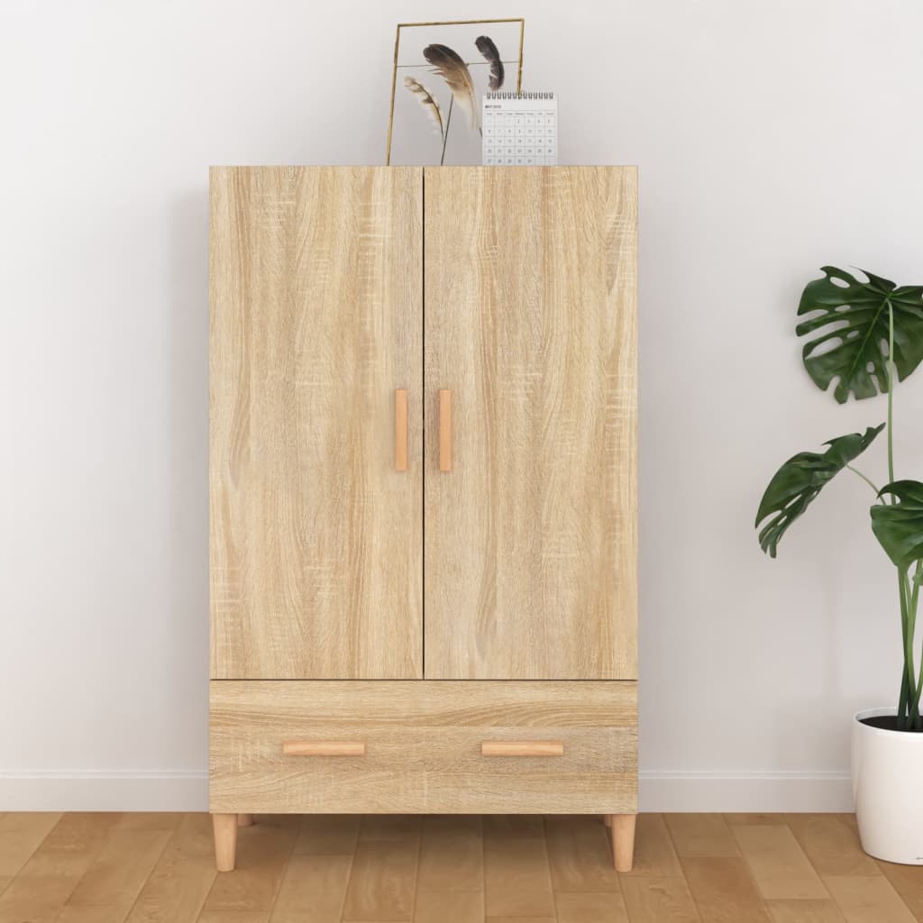 skab 70x31x115 cm konstrueret træ sonoma-eg