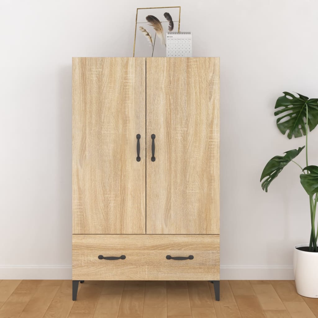 skab 70x31x115 cm konstrueret træ sonoma-eg